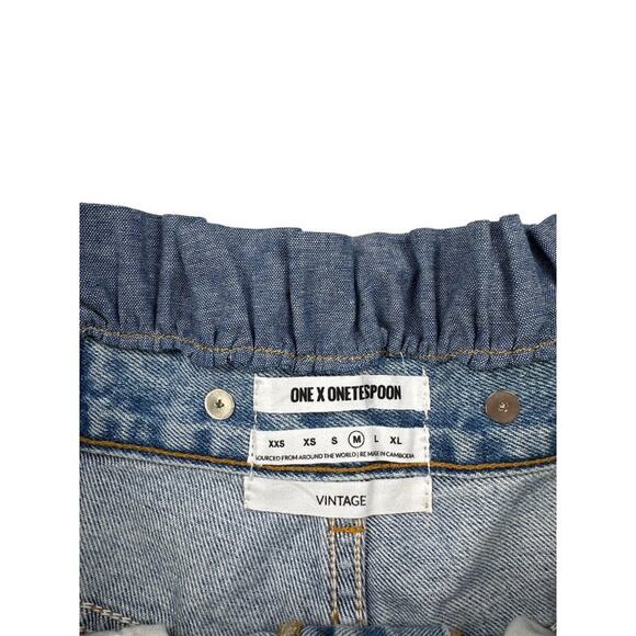 One X One Teaspoon - Vintage Le Bandits With Studs & Frill Details in Blue - Picture 2 of 4